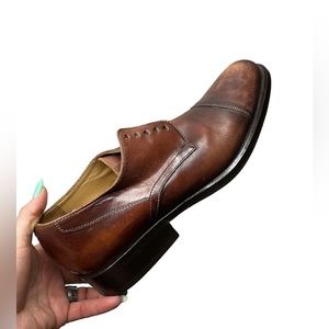 645-TREMP Brown Dress Shoes made in Italy